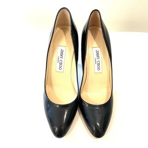 Jimmy Choo black patent leather classic 3.5” heel